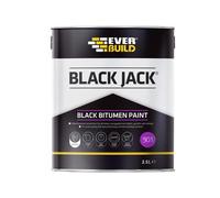 Everbuild 90102 Black Jack 901 Black Bitumen Paint 2.5 Litre Evb90102