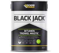 Everbuild Black Jack 903 Bitumen Trowel Mastic - Trowellable Bituminous Compound - Black - 5 Litre