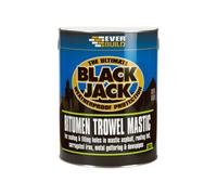 Everbuild Bitumen Trowel Mastic Black Jack 903 – Trowellable Bituminous Compound – Black – 5 Litre