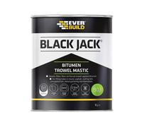 Everbuild 90301 Black Jack 903 Bitumen Trowel Mastic 1 Litre Evb90301