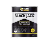Everbuild 90401 Black Jack 904 Bitumen Roof Felt Adhesive 1 Litre Evb90401