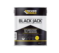 Everbuild 90402 Black Jack 904 Bitumen Roof Felt Adhesive 2.5 Litre Evb90402