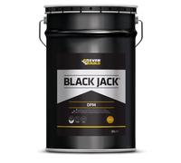 Everbuild Black Jack 908 Dpm Damp Proof Membrane & Waterproof Coating Black, 25L - Rubber Enriched Bitumen Emulsion