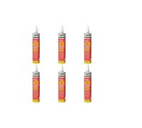 Everbuild AC50 High Strength Acoustic Sealant & Adhesive - 380ml - White AC50C4 (Pack of 6)