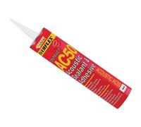 Everbuild Acoustic Sealant & Adhesive 900Ml Ac50 in White Everbuild White