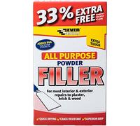 Everbuild All Purpose Powder Filler - Suitable for Interior and Exterior Use - Quick Drying - White - 600g (450g + 300g Free)