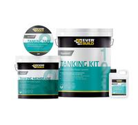 Everbuild Aquaseal Wet Room System - Flexible - Waterproof - Easy To Apply - Internal And External - Standard Kit