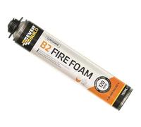 Everbuild B2 Expanding Fire Foam - Gun Grade - Fire Resistant Properties - Quick Setting - Sound Deadening - Pink - 750ml