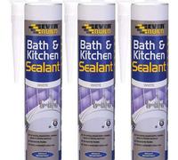 Everbuild Bath And Kitchen Acrylic Sealant, White, 290 Ml (Pack Of 3)