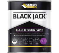 Everbuild Sika 486937 Black Jack® 901 Black Bitumen Paint 1 Litre