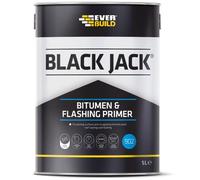 Everbuild Black Jack 902 Bitumen and Flashing Primer - Fast-Drying - Black - 5 Litre