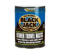 Everbuild Black Jack 903 Bitumen Trowel Mastic - Trowellable Bituminous Compound - Black - 1 Litre