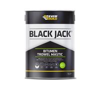 Everbuild Black Jack 903 Bitumen Trowel Mastic Trowellable Bituminous Black 1 Litre 486987
