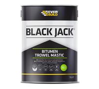 Everbuild Black Jack 903 Bitumen Trowel Mastic Trowellable Bituminous Compound Black 1 Litre