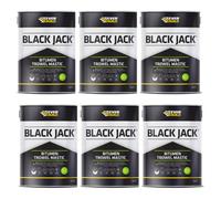 Everbuild Black Jack 903 Bitumen Trowel Mastic Trowellable Bituminous Compound Black 1 Litre (Pack Of 6)