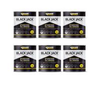 Everbuild Black Jack 904 Roof Felt Adhesive ï¿½ High Strength ï¿½ Black ï¿½ 1 Litre 486992 - Pack of 6