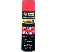 Everbuild Spray Adhesive Stick2 Carpet Fix – High Tack Foaming Formula – 500 ml