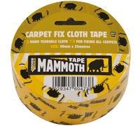Everbuild Mammoth Capet Fix Cloth Tape, Clear, 50 mm x 25 m