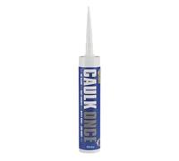 Everbuild Caulk Once Premium Quality Acrylic Caulk - Highly Flexible - Fast Drying - White - 380 ml,Packaging may vary