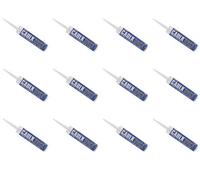 Everbuild Caulk Once Premium Quality Acrylic Caulk, White, 380 Ml (Pack Of 12)