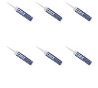 Everbuild Caulk Once Premium Quality Acrylic Caulk, White, 380 Ml (Pack Of 6)