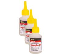 Everbuild CYN20 Stick 2 Industrial Grade General Purpose Superglue, Clear, 20 g (Pack of 3)