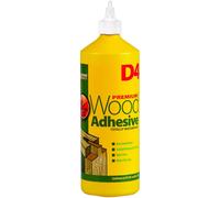 Everbuild D4 Premium Wood Adhesive, White, 1 Litre
