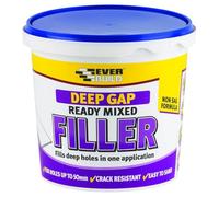 Everbuild Deep Gap Filler - Ready Mixed - Easy To Use - Non-Shrink - Quick Drying - Overpaintable - Light Grey - 1 Litre
