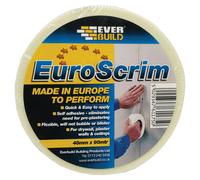 Everbuild Scrim Tape EuroScrim - Self-Adhesive High-Tack - Off White 48mm x 90m