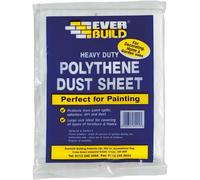 Everbuild EVBPOLYDS129 Polythene Dust Sheet, 3.6 x 2.7 m