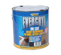Everbuild Waterproofing Evercryl One Coat - Instant Waterproofing for Roofs & Gutters - Grey 2.5kg