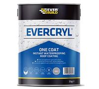 Everbuild Evercryl One Coat Instant Waterproofing - Suitable for Roofs, Gutters and Gulleys - Grey - 5kg