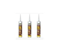 Everbuild Everflex 115 Contract GP Building Mastic, Brown, 285 ml MASBN (Pack of 3)
