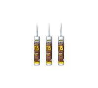 Everbuild Everflex 115 Contract GP Building Mastic, Brown, 285ml x 3