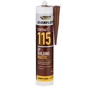 Everbuild - Everflex - 115 GP Building Mastic - For Joint Pointing and Sealing - Internal and External Use - Brown - 285ml
