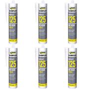 Everbuild Everflex 125 One Hour Caulk, Brown, 300 Ml (Pack Of 6)