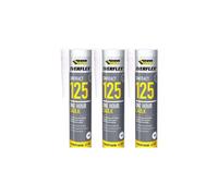 Everbuild Everflex 125 One Hour Caulk Magnolia 300ml 125MAG (Pack of 3)