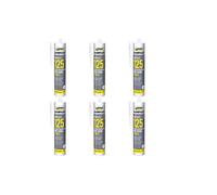 Everbuild Everflex 125 One Hour Caulk Magnolia 300ml 125MAG (Pack of 6)