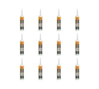 Everbuild Everflex 125 One Hour Caulk, White, 300 Ml (Pack Of 12)