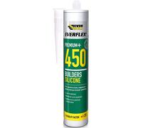 Everbuild Everflex 450 Premium+ Builders Silicone Sealant, Buff, 300 ml