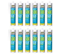 Everbuild Everflex 500 Bath And Sanitary Silicone Silicone Sealant, Manhattan Grey, 295 Ml (Pack Of 12)