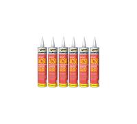 Everbuild EVERFLEX AC50 Acoustic Sealant & Adhesive, 380ml x 6