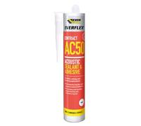 Everbuild Everflex AC50 Contract Acoustic Sealant and Adhesive, White, 900 ml