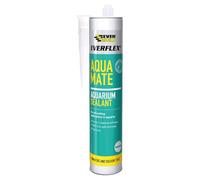 Everbuild Everflex Aqua Mate Aquarium Silicone Sealant - Fungicide-Free - Fast Curing - Clear - 295ml