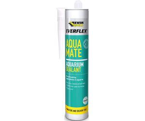 Everbuild Everflex Aqua Mate Aquarium Silicone Sealant, Transparent, 295 ml
