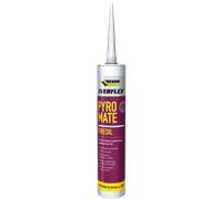 Everbuild Fire Protection Silicone Sealant Everflex Pyro Mate Firesil – Neutral Cure, White 295 ml