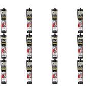 Everbuild Everflex Roof And Gutter Sealant, Black, 300Ml (Pack Of 12)