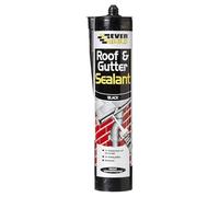 Everbuild Everflex Roof and Gutter Sealant - Butyl-Based Sealant and Adhesive for Roofing - Excellent Weathering Properties - Black - 295 ml