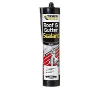Everbuild Everflex Roof and Gutter Sealant - Butyl-Based Sealant and Adhesive for Roofing - Excellent Weathering Properties - Black - 295 ml
