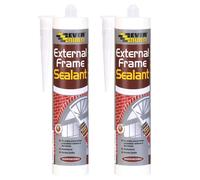 Everbuild External Frame Acrylic Sealant, Grey, 290 ml (Pack of 2)